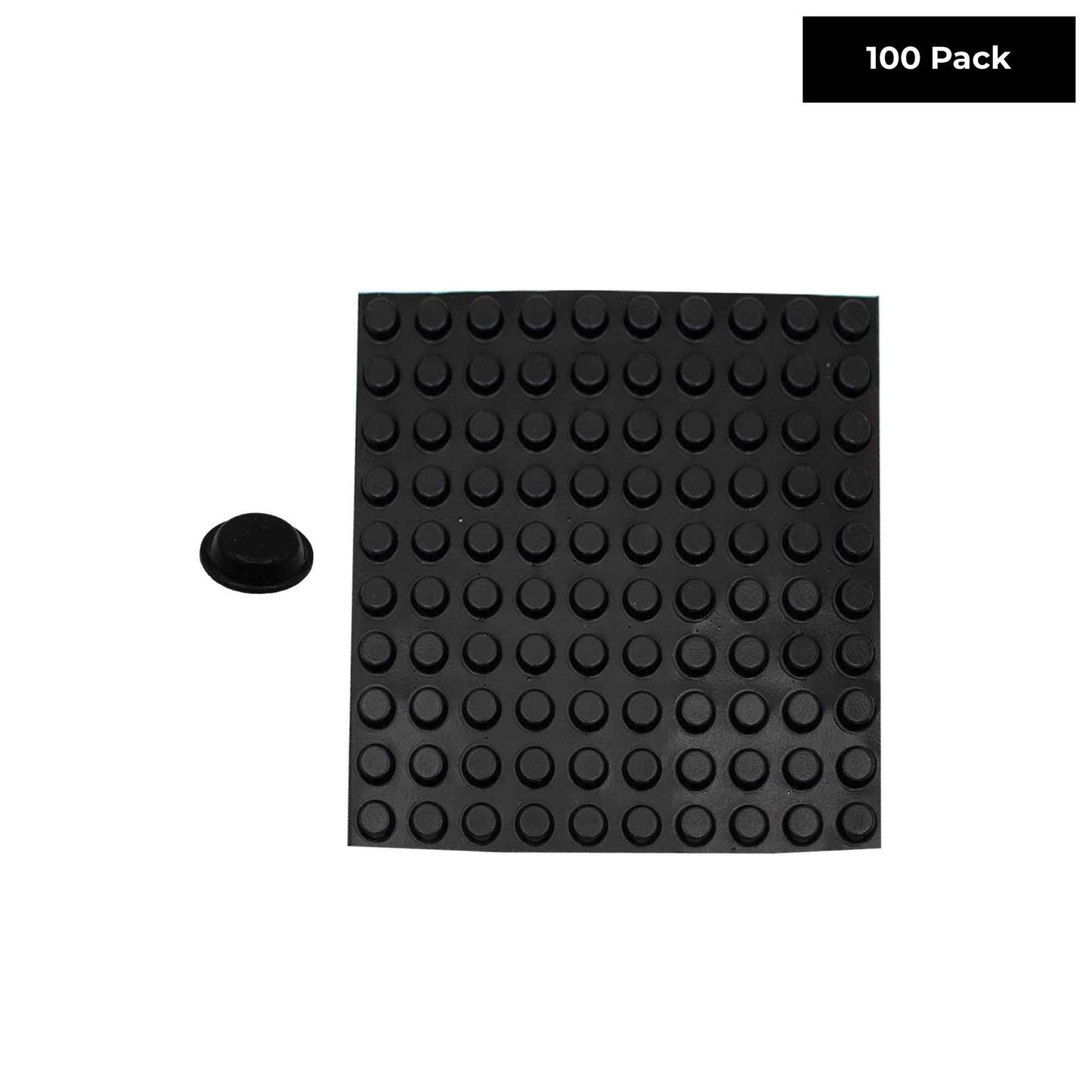 Self Stick Black Silicone Protective Wall Bumpers