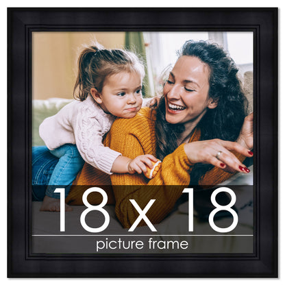 Contemporary Black Wood Picture Frame