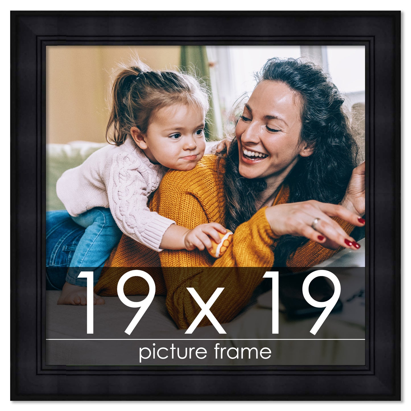 Contemporary Black Wood Picture Frame