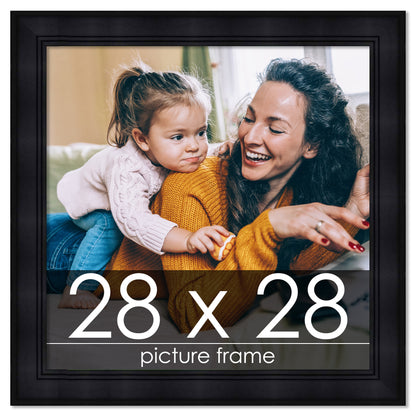 Contemporary Black Wood Picture Frame
