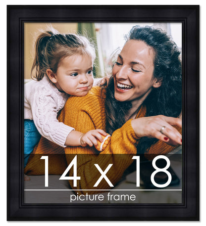 Contemporary Black Wood Picture Frame
