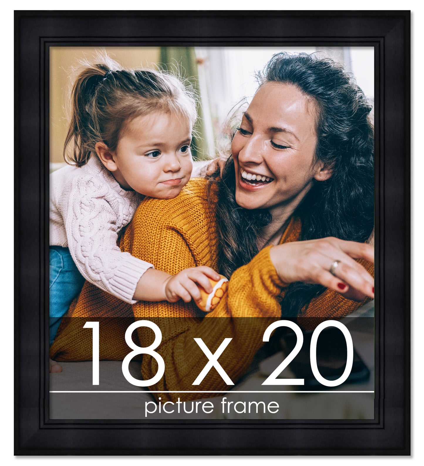 Contemporary Black Wood Picture Frame