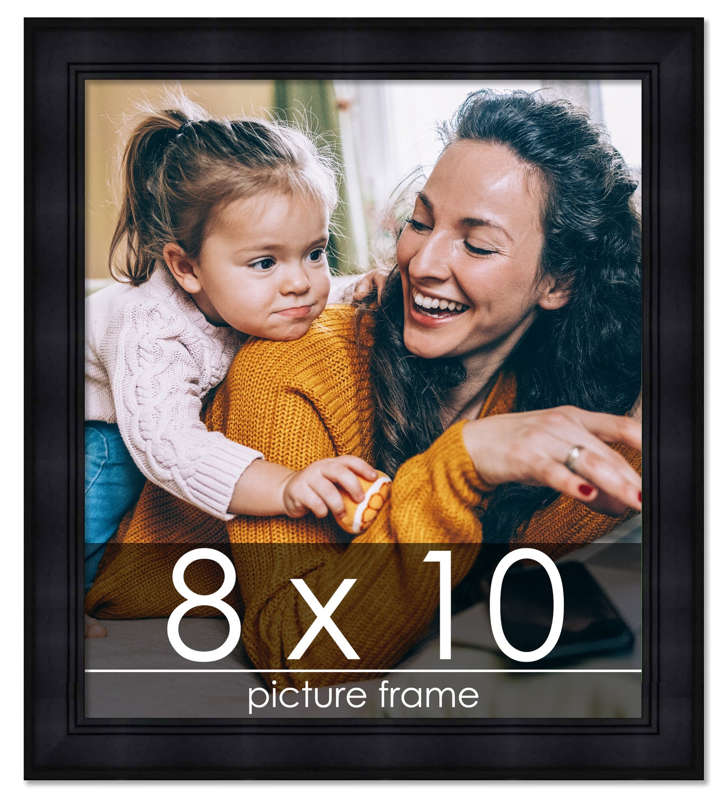 Contemporary Black Wood Picture Frame
