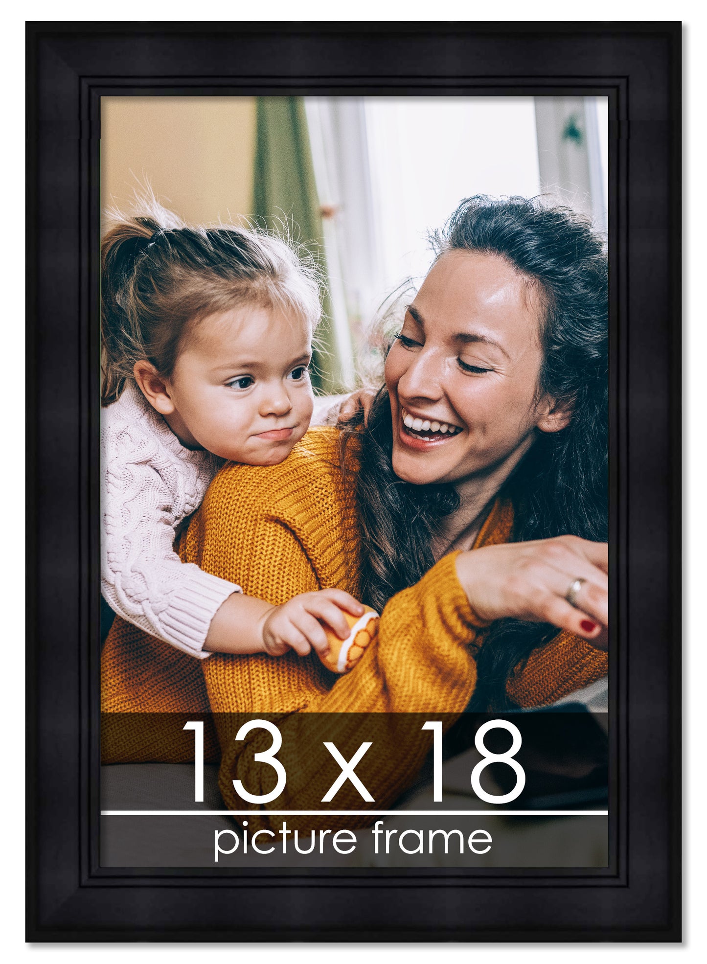Contemporary Black Wood Picture Frame