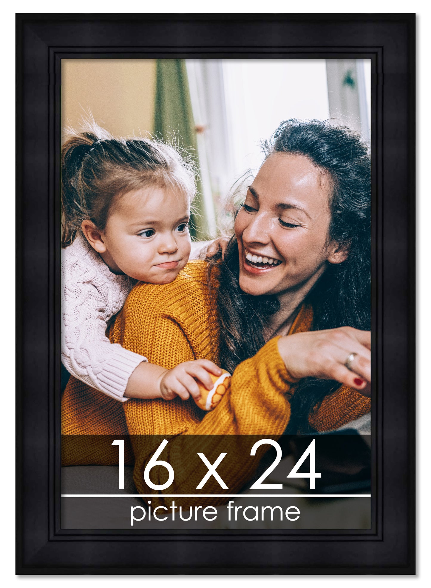 Contemporary Black Wood Picture Frame
