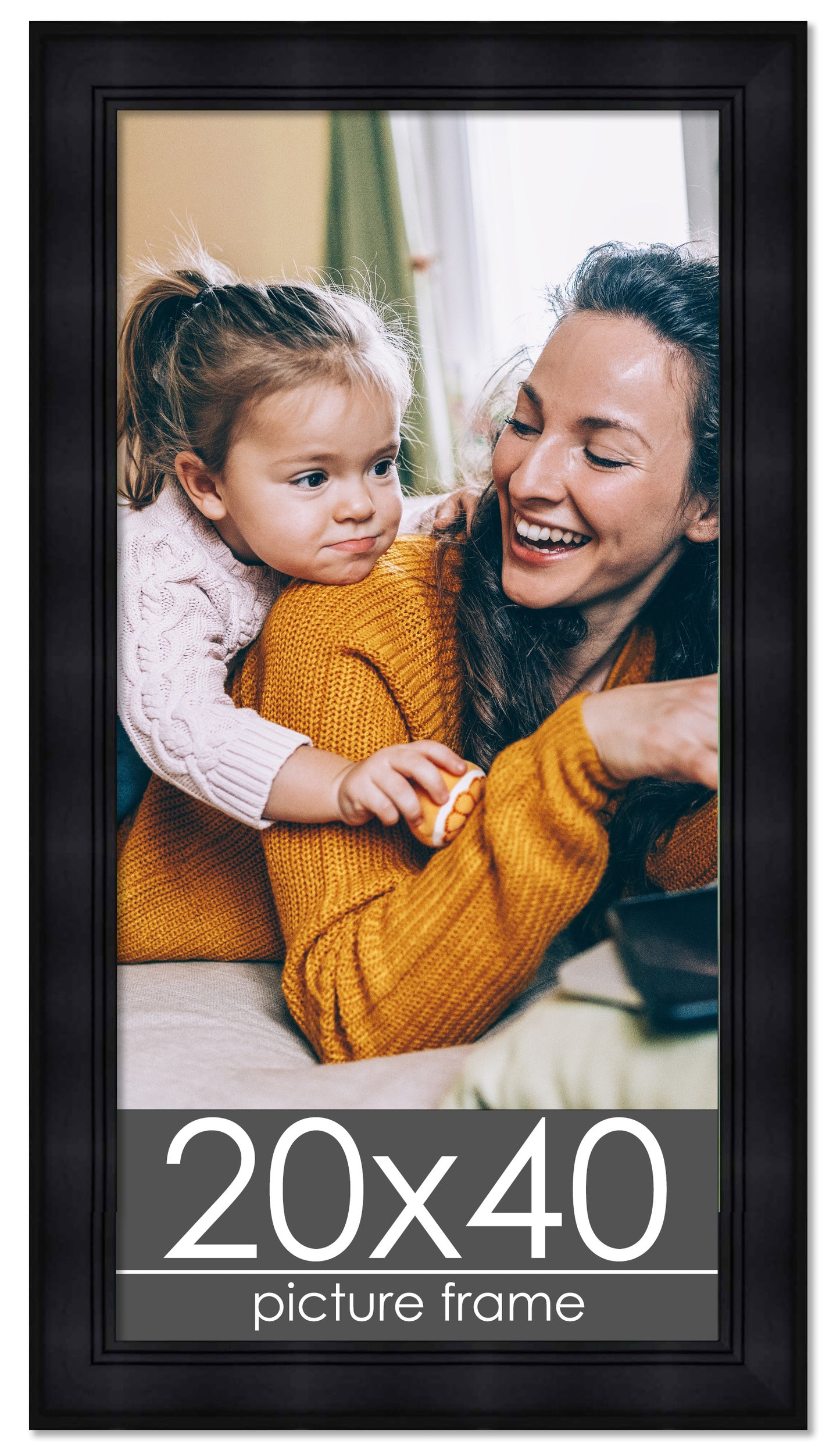 Contemporary Black Wood Picture Frame