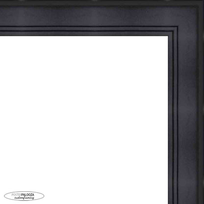 Contemporary Black Wood Picture Frame
