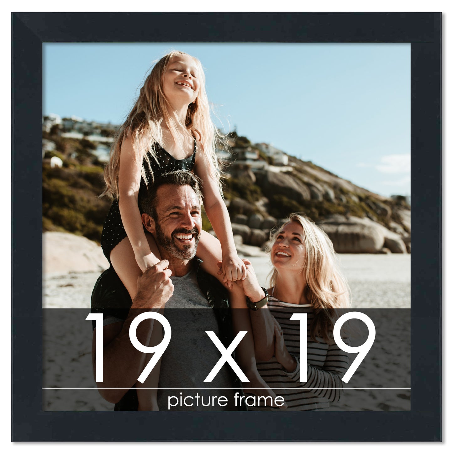 Contemporary Black Wood Picture Frame