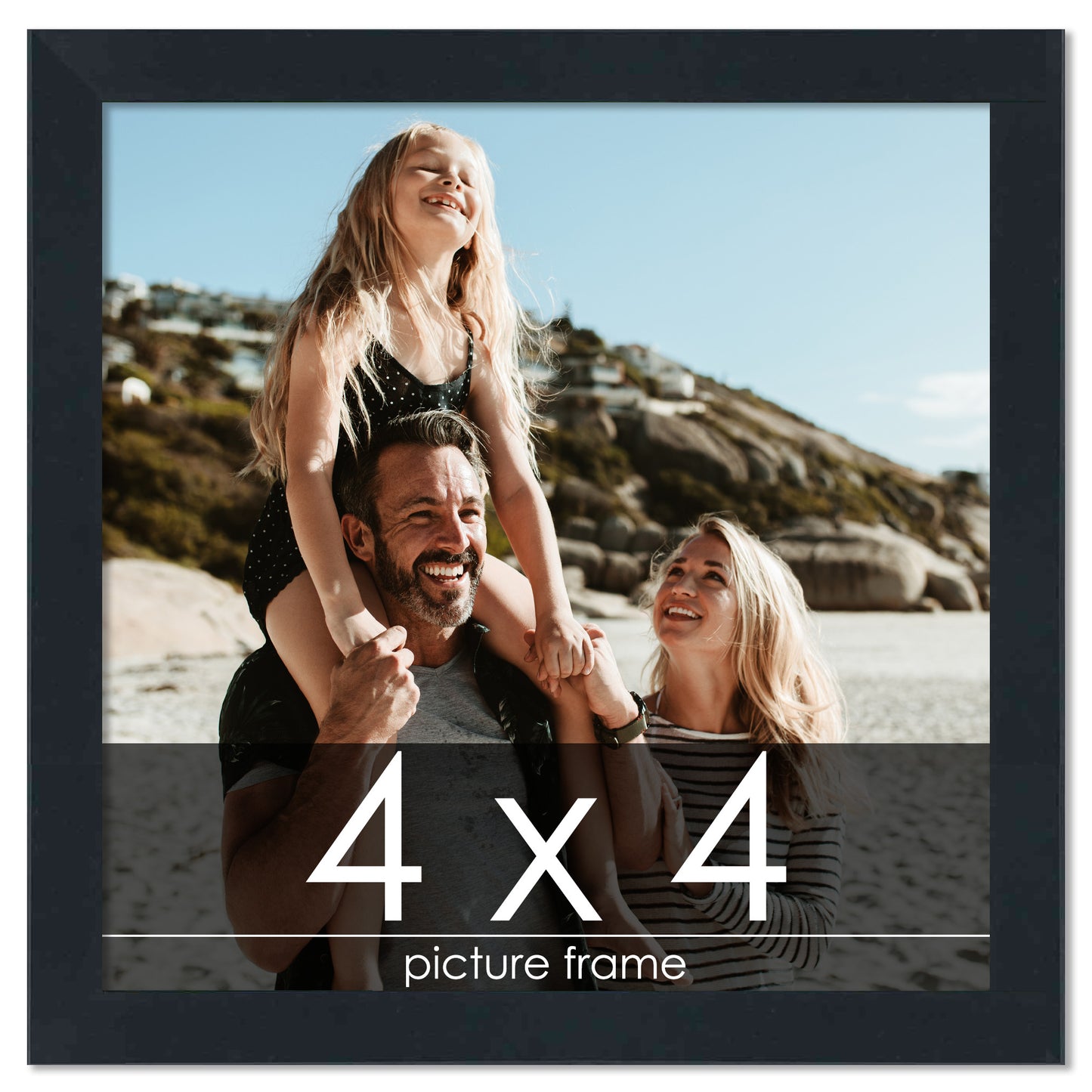 Contemporary Black Wood Picture Frame
