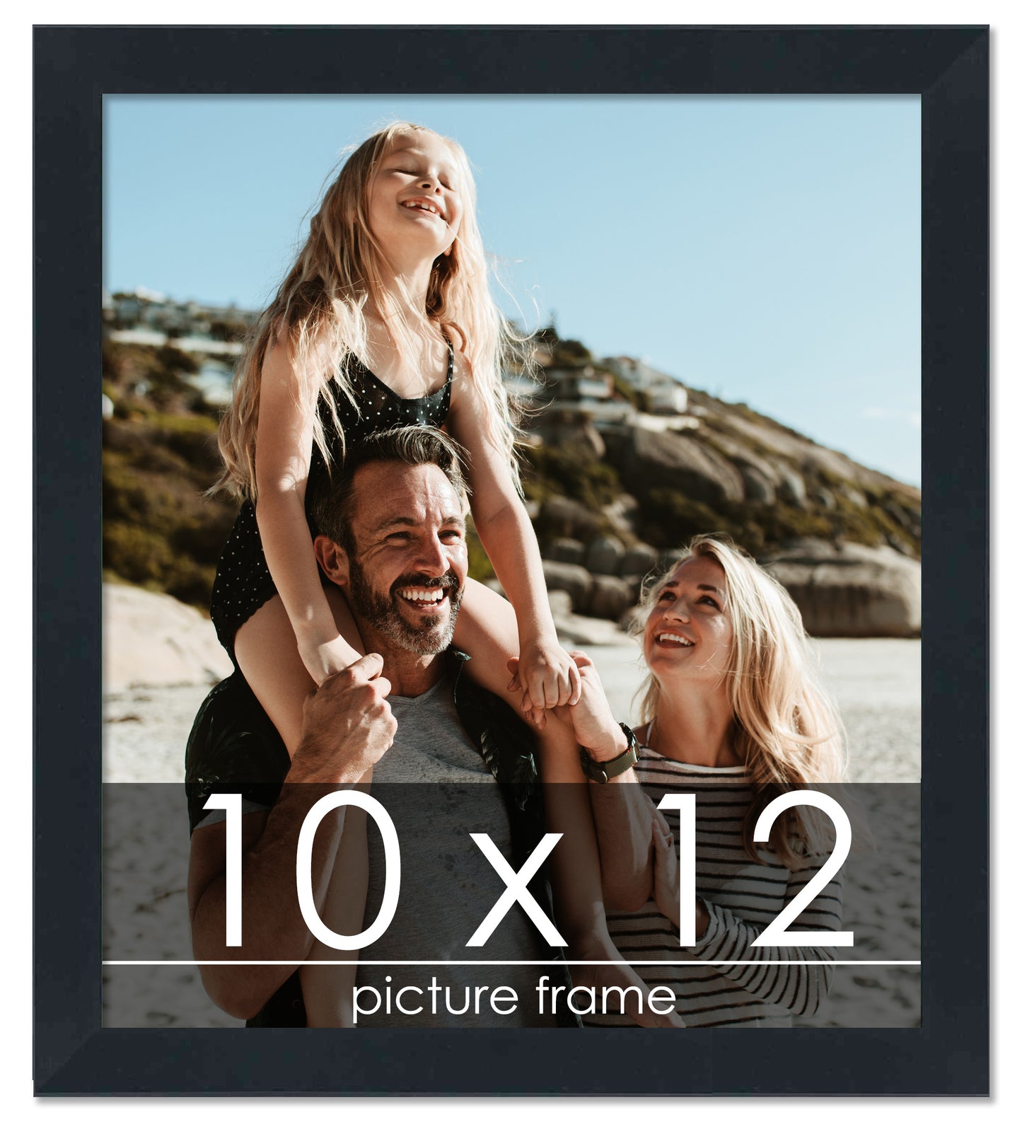 Contemporary Black Wood Picture Frame
