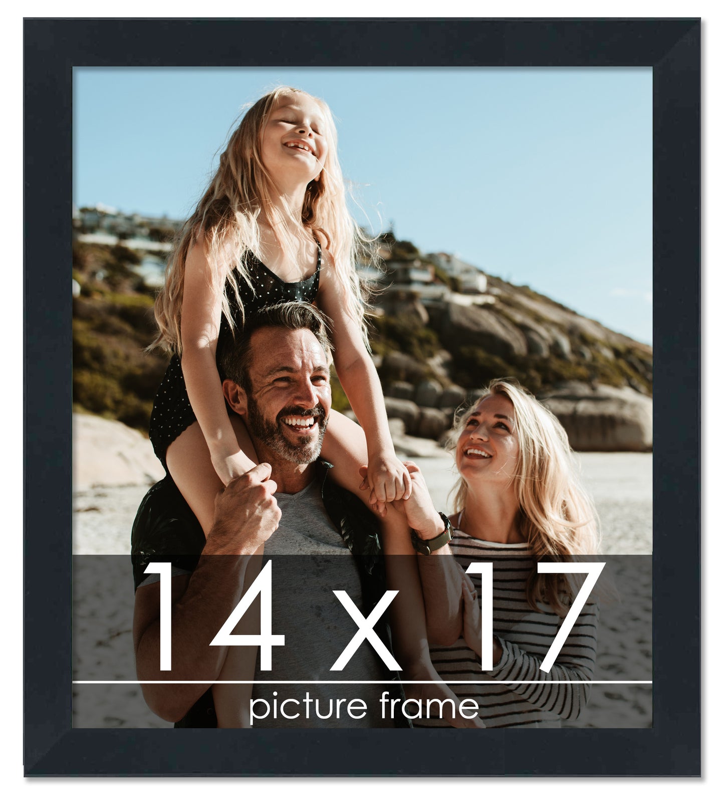 Contemporary Black Wood Picture Frame