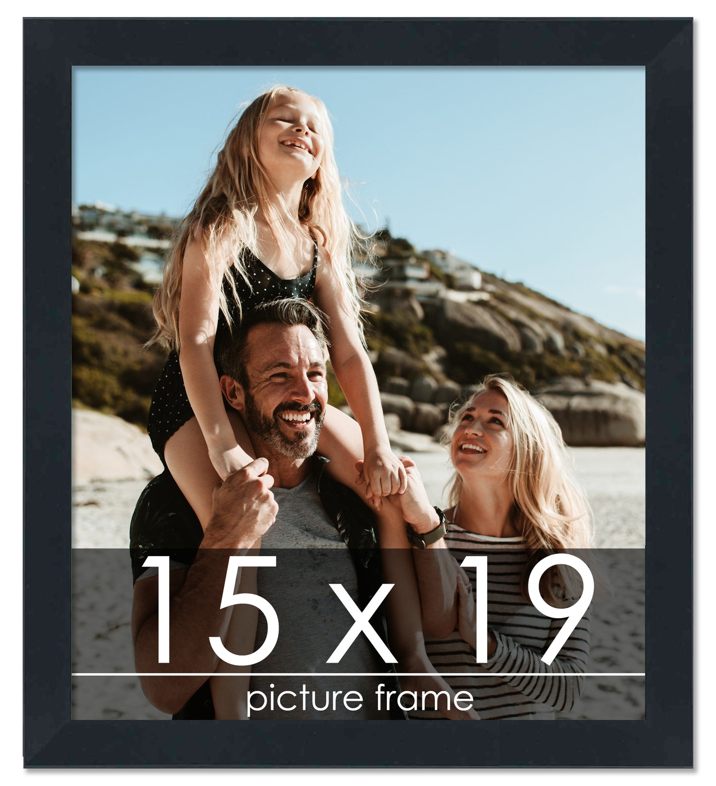 Contemporary Black Wood Picture Frame
