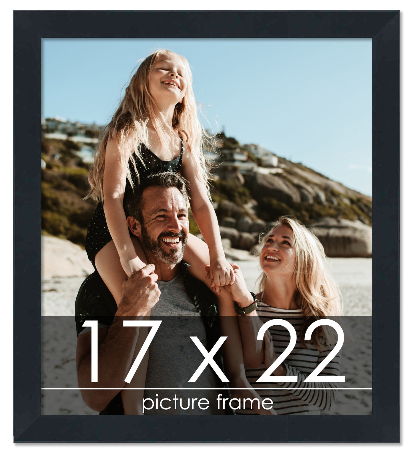 Contemporary Black Wood Picture Frame
