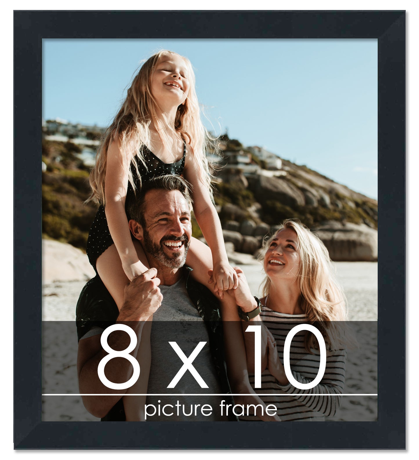 Contemporary Black Wood Picture Frame