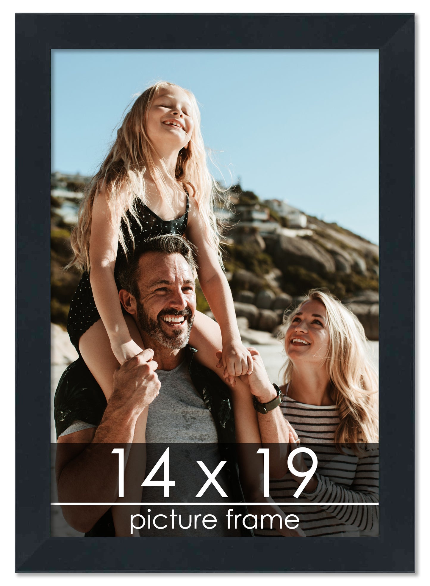 Contemporary Black Wood Picture Frame