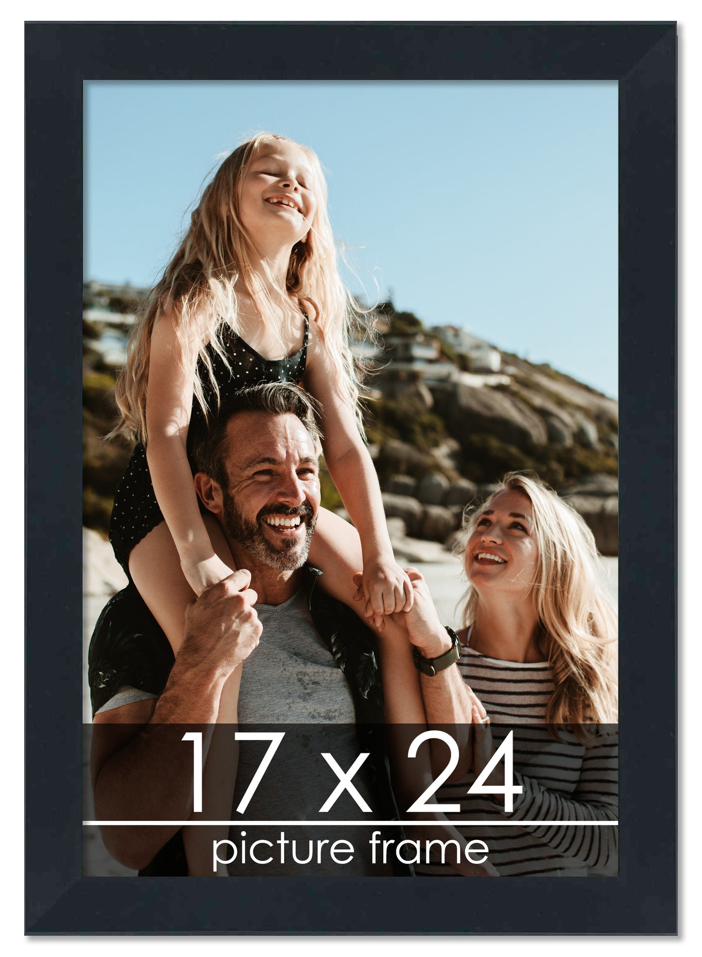 Contemporary Black Wood Picture Frame