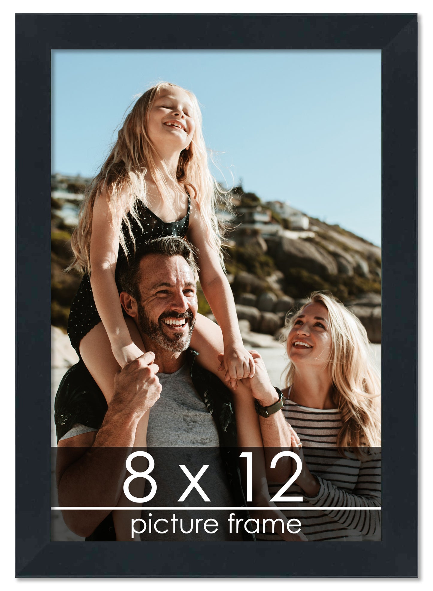 Contemporary Black Wood Picture Frame