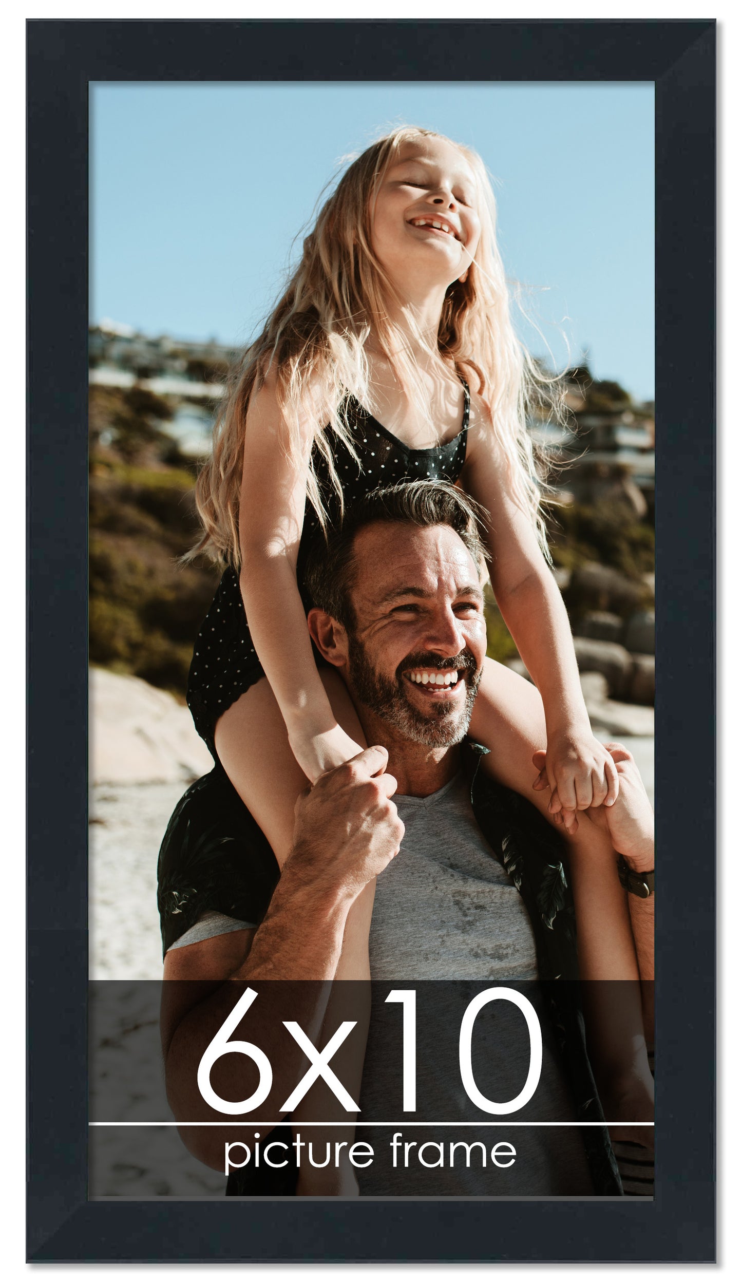 Contemporary Black Wood Picture Frame