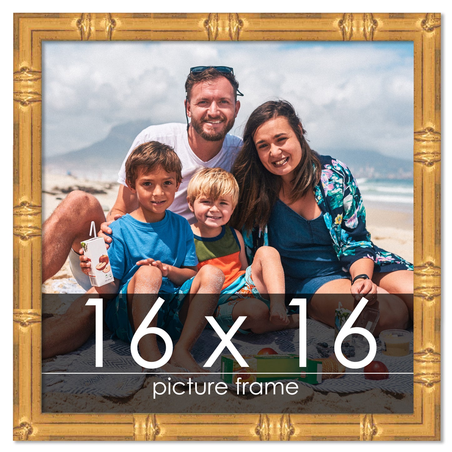 Bamboo Gold Wood Picture Frame