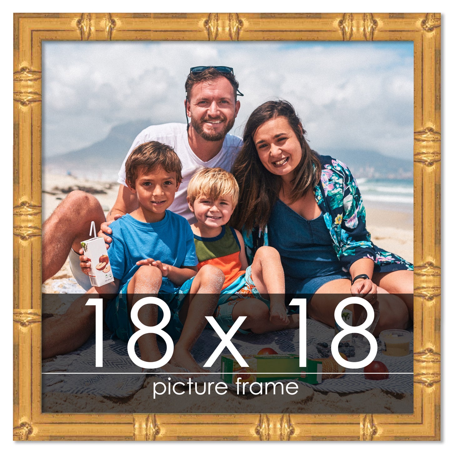 Bamboo Gold Wood Picture Frame