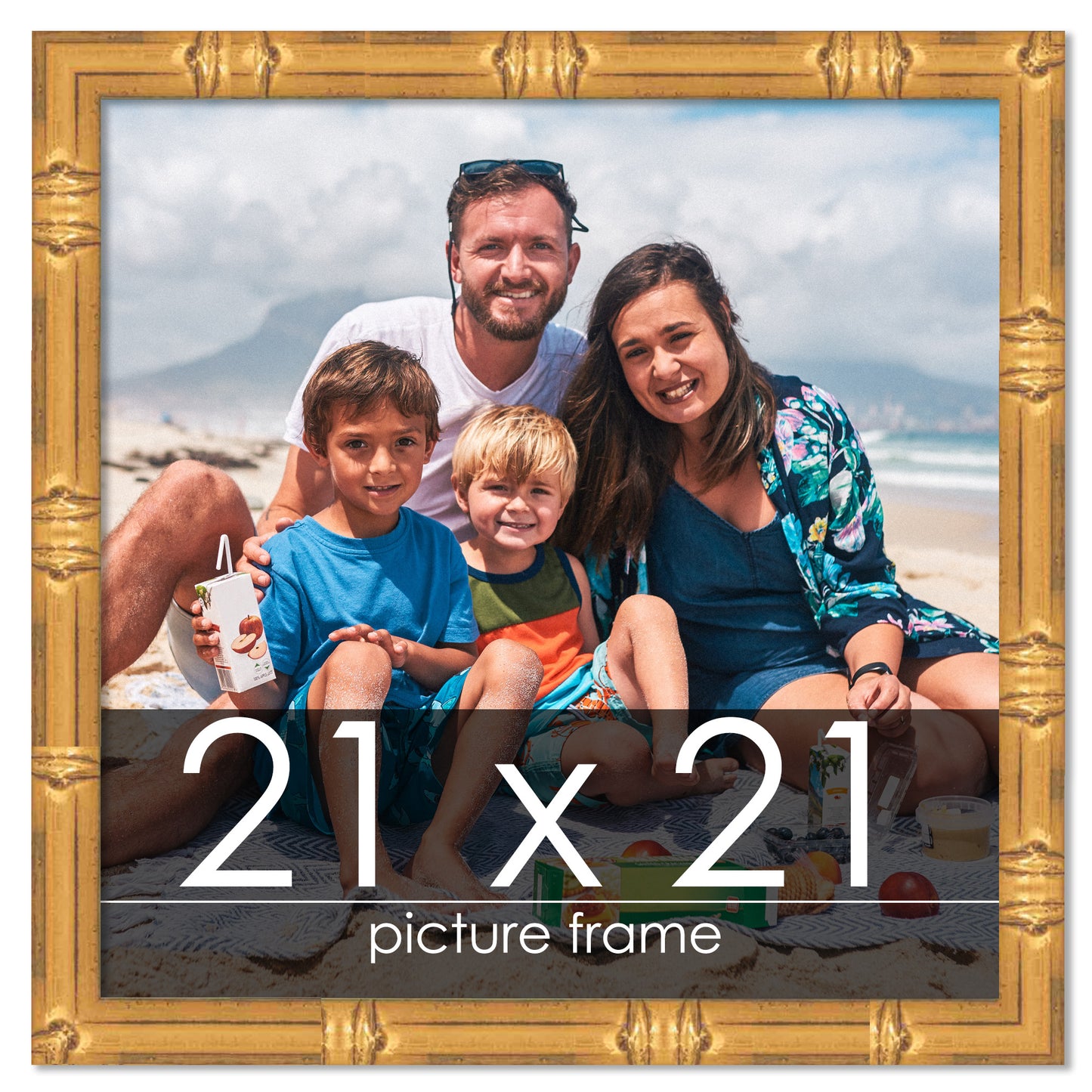 Bamboo Gold Wood Picture Frame