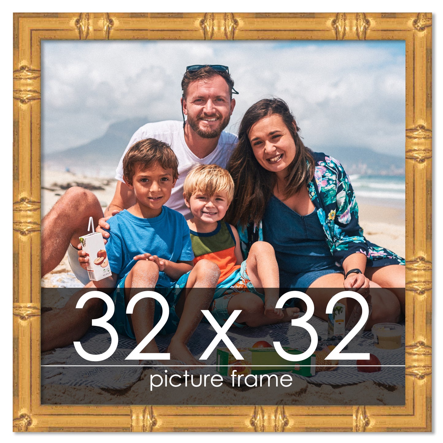 Bamboo Gold Wood Picture Frame
