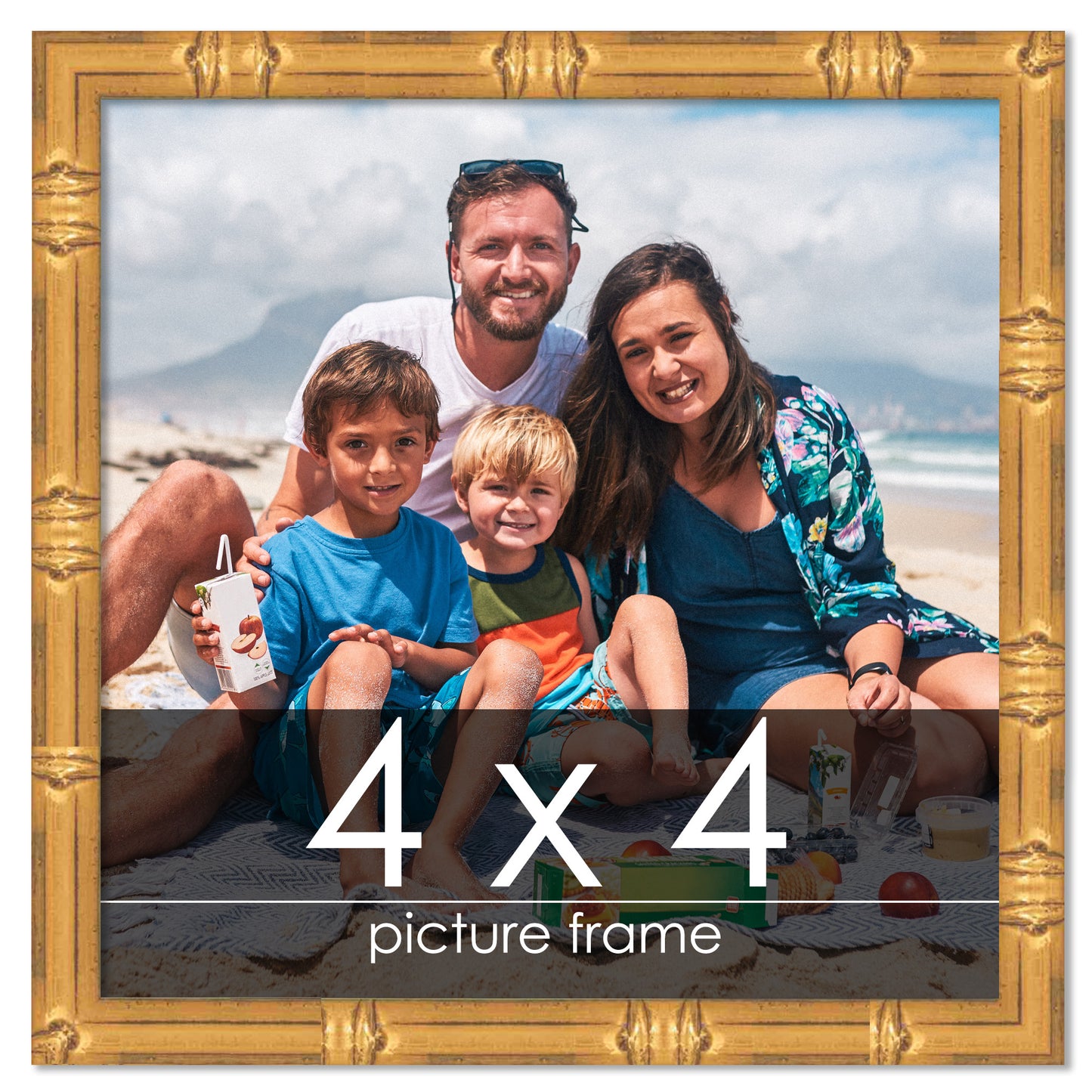 Bamboo Gold Wood Picture Frame