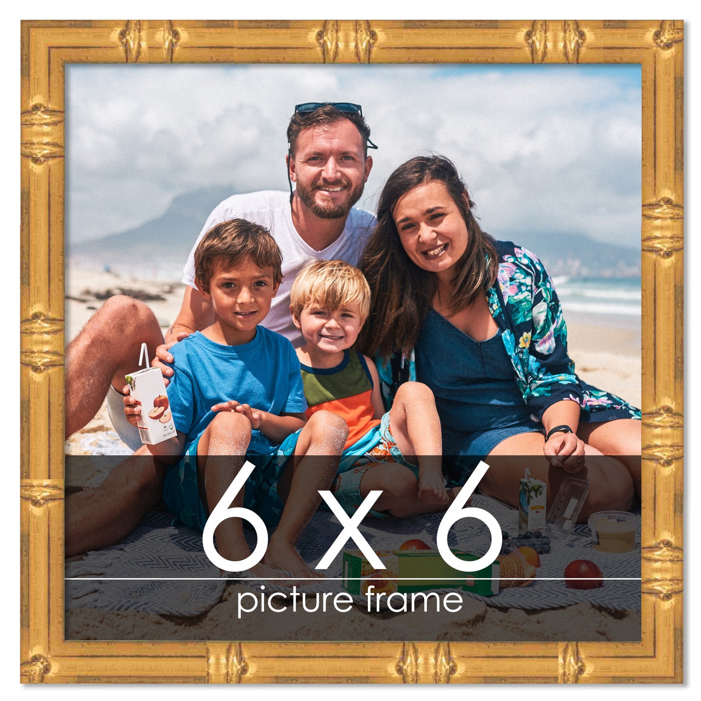 Bamboo Gold Wood Picture Frame