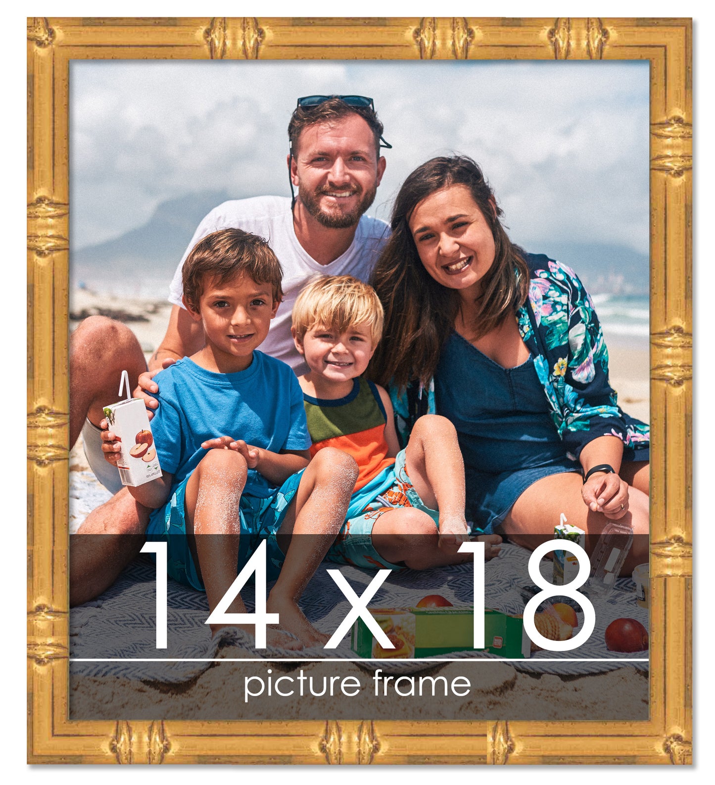 Bamboo Gold Wood Picture Frame