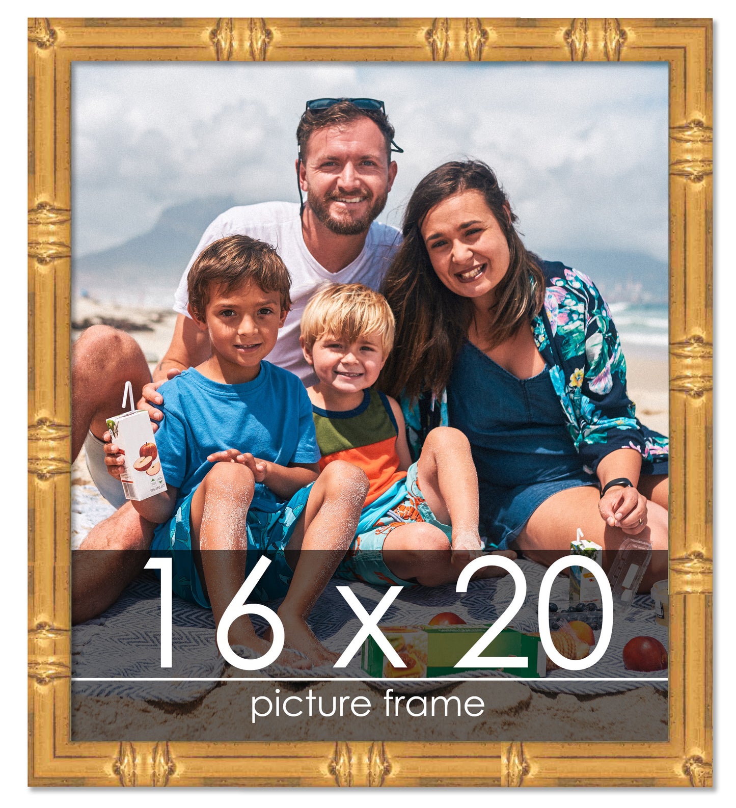 Bamboo Gold Wood Picture Frame
