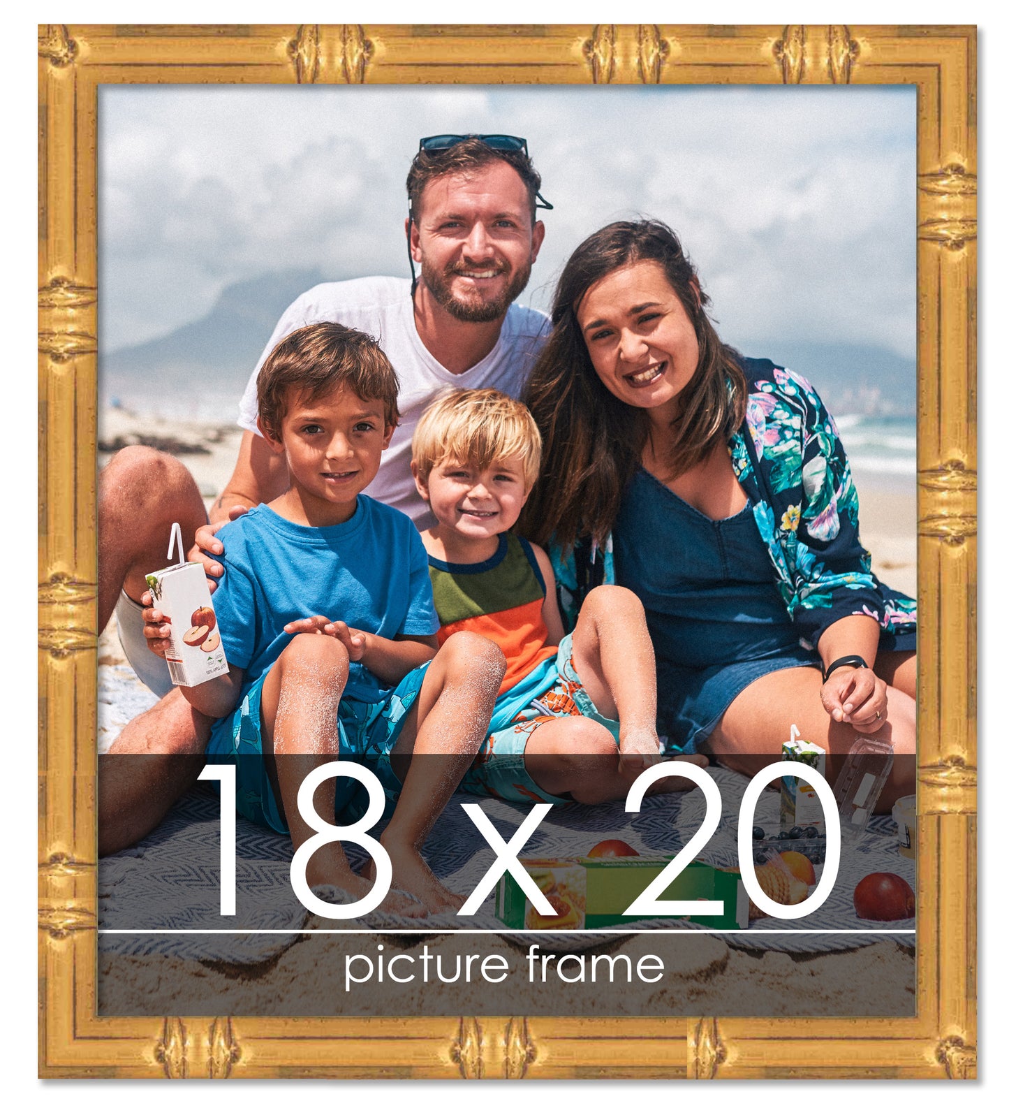 Bamboo Gold Wood Picture Frame