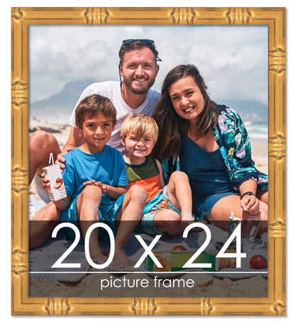 Bamboo Gold Wood Picture Frame