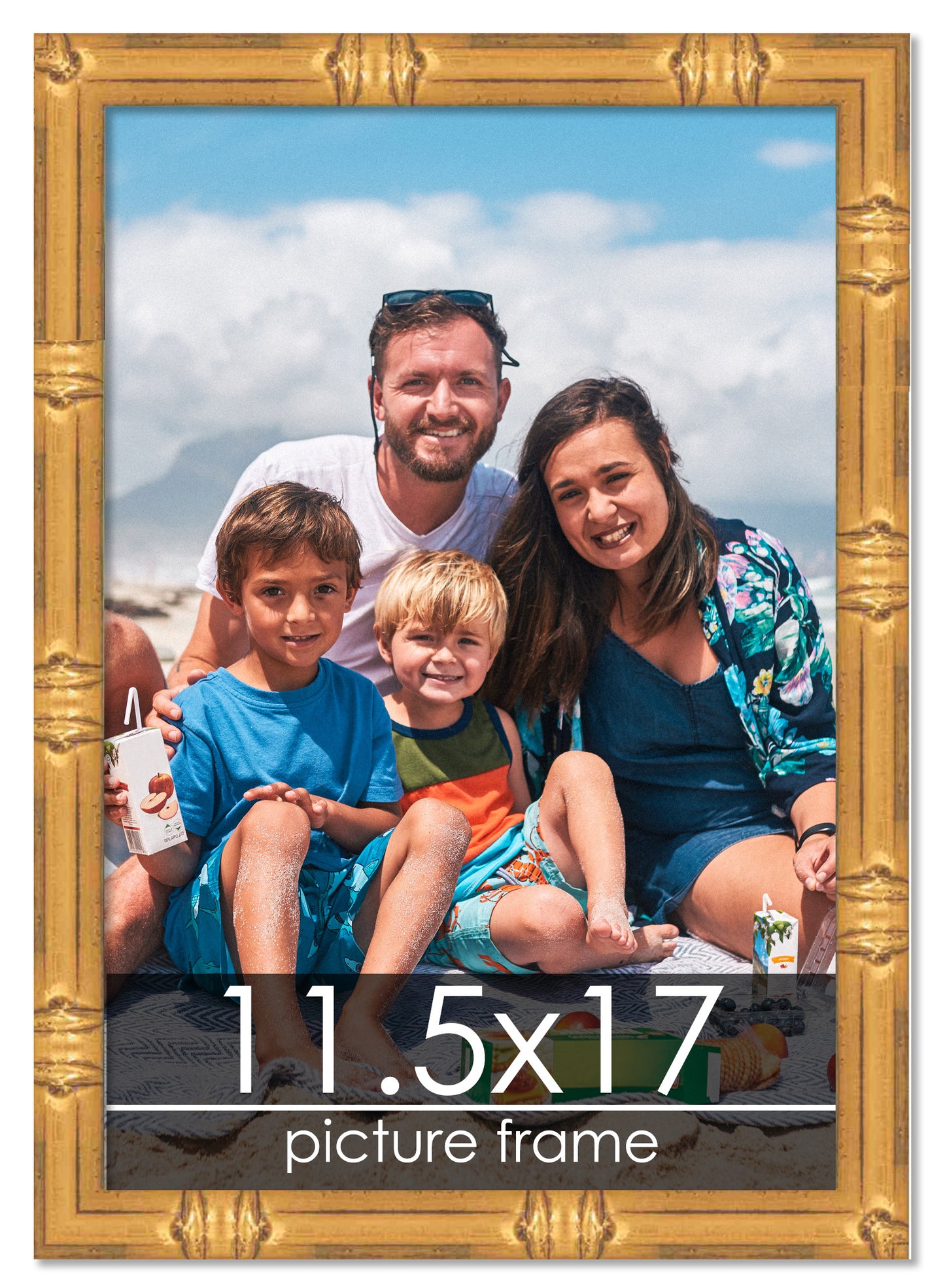 Bamboo Gold Wood Picture Frame