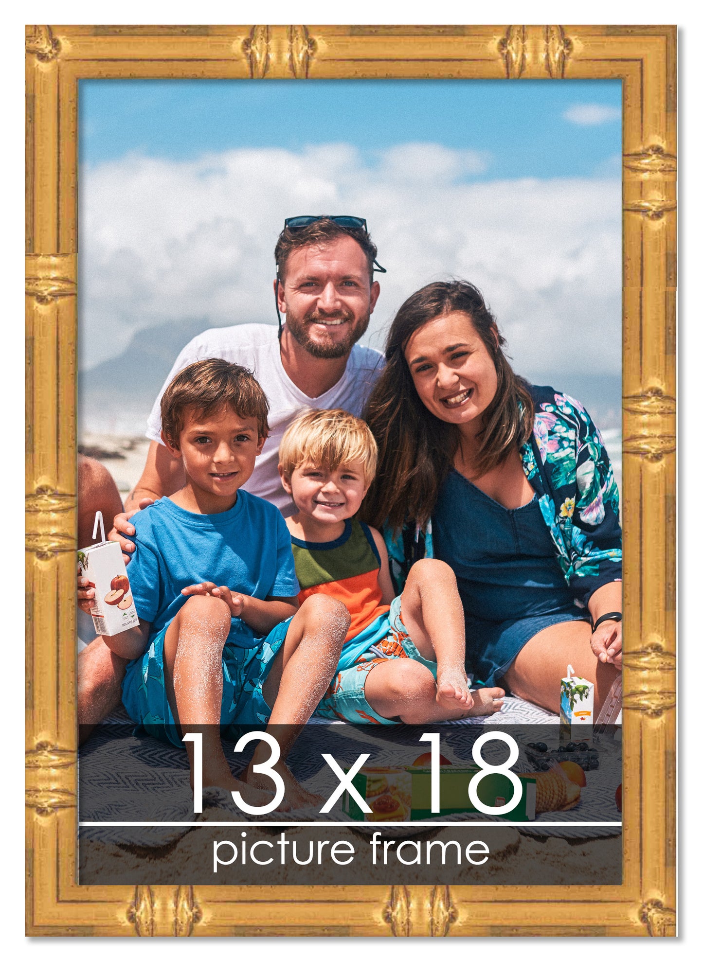 Bamboo Gold Wood Picture Frame