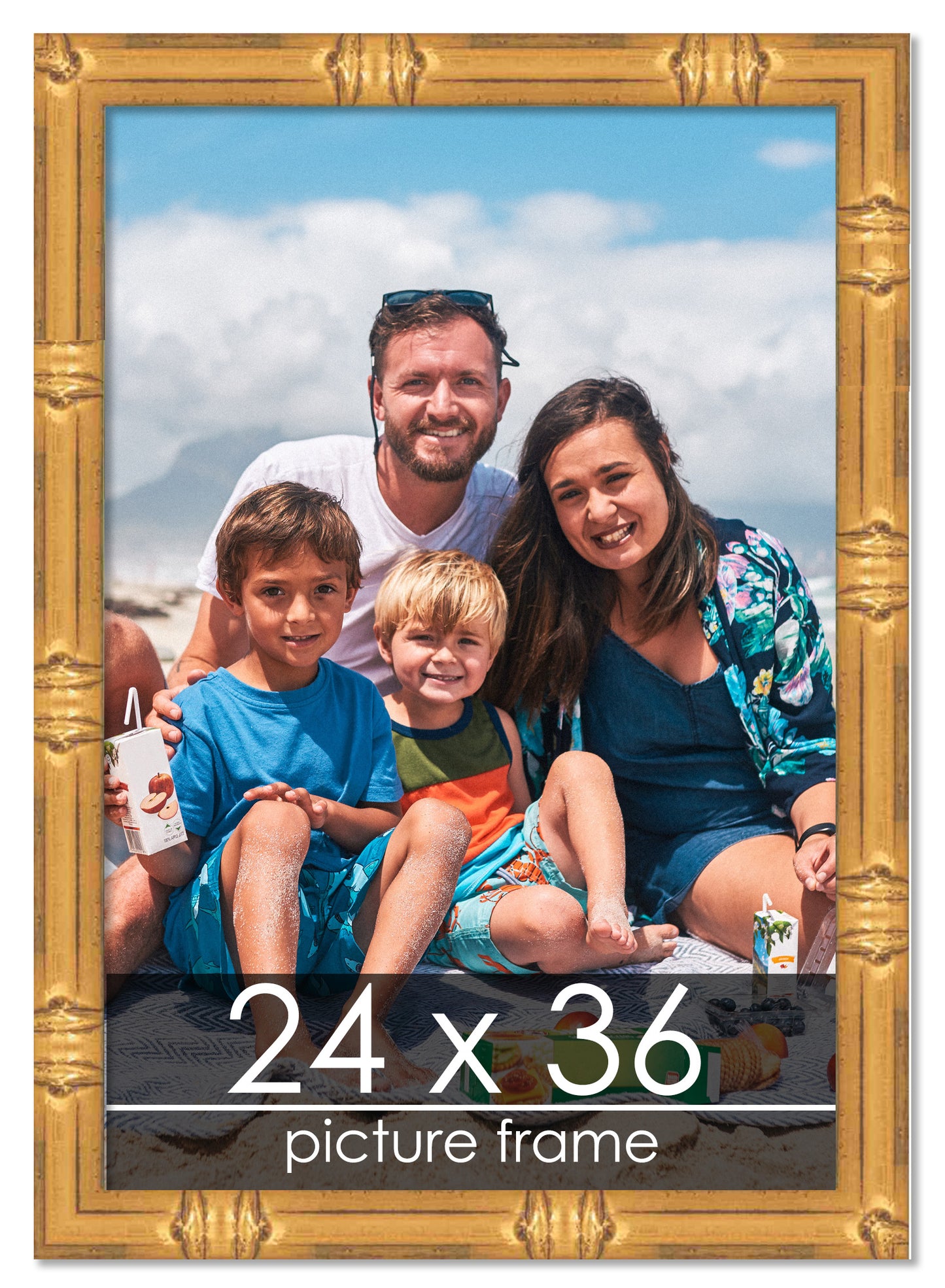 Bamboo Gold Wood Picture Frame