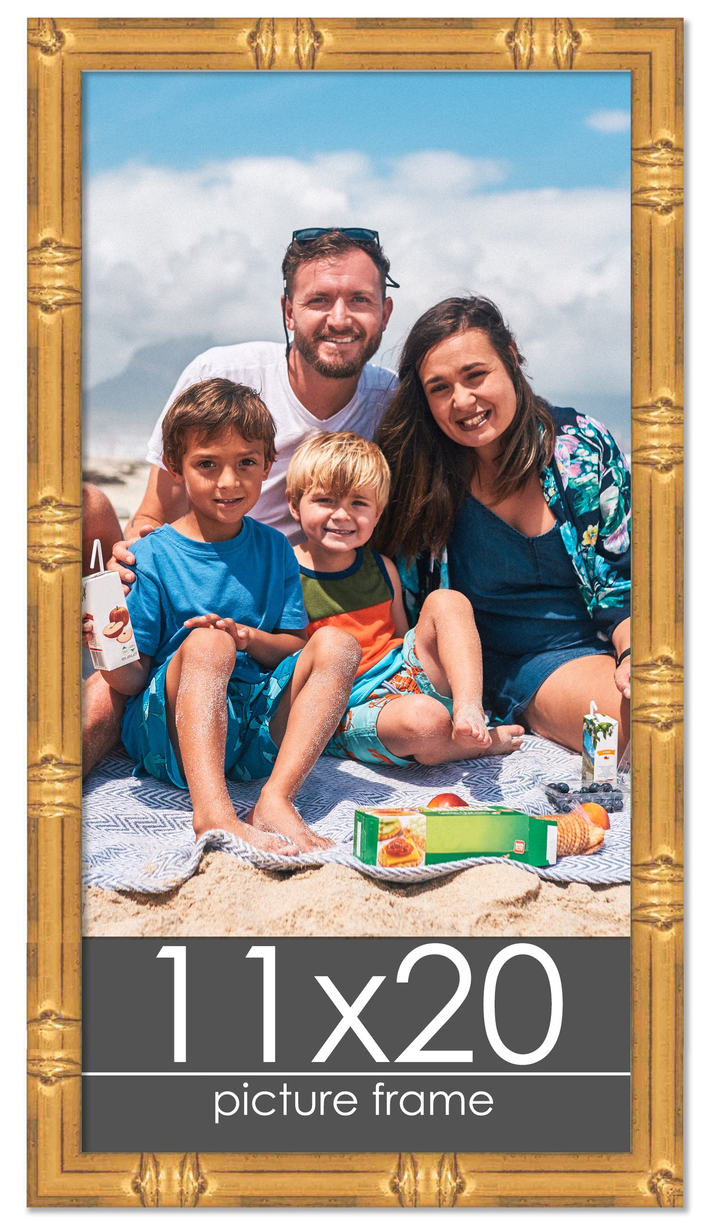 Bamboo Gold Wood Picture Frame