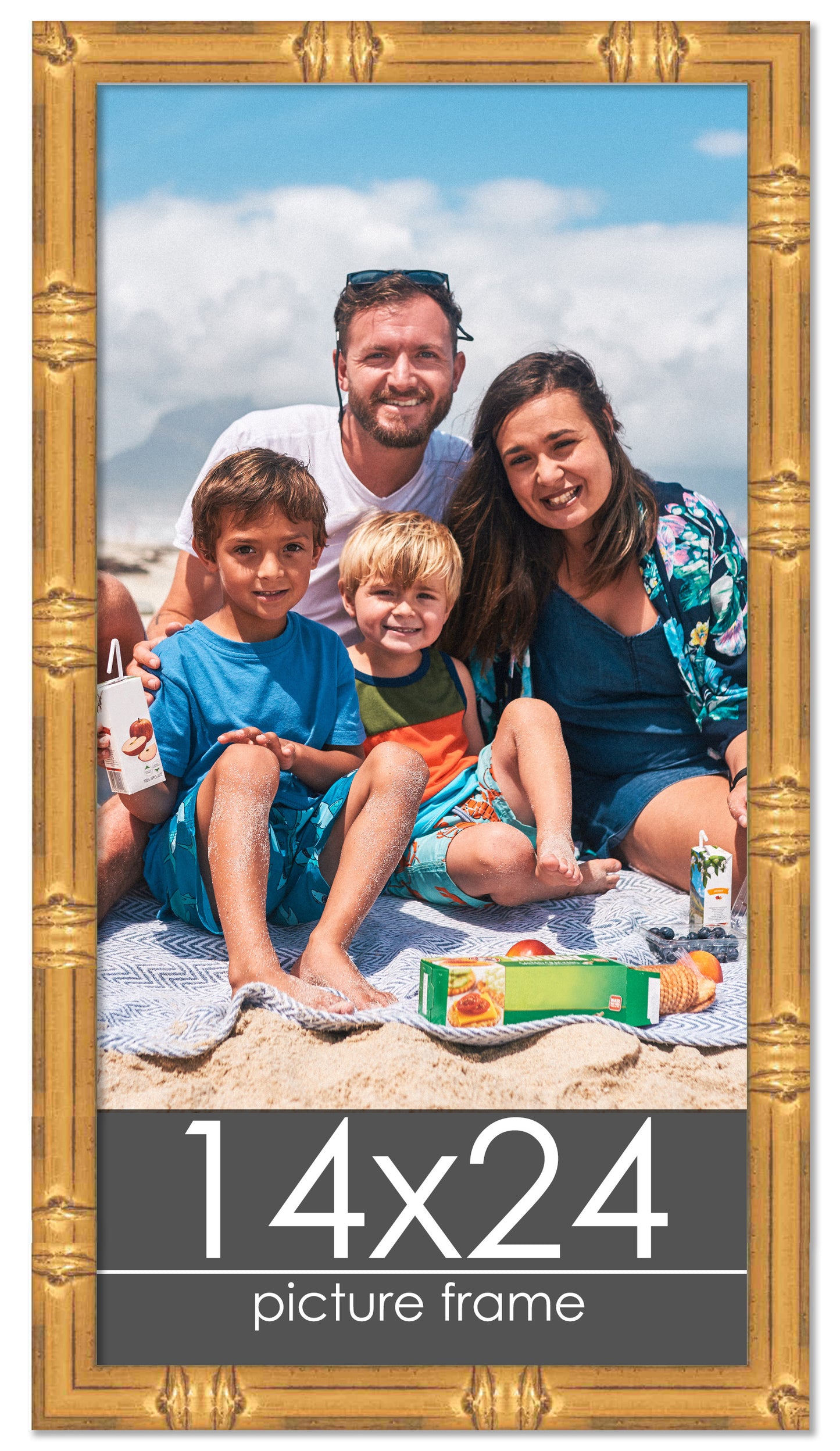 Bamboo Gold Wood Picture Frame
