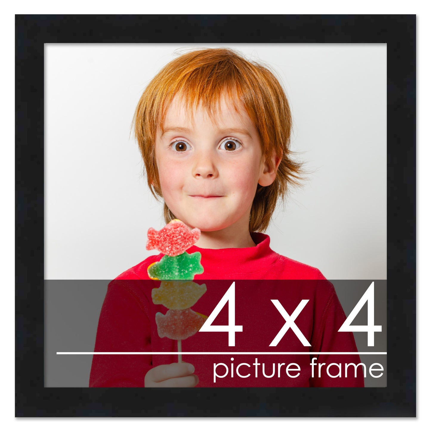 Contemporary Black Wood Picture Frame