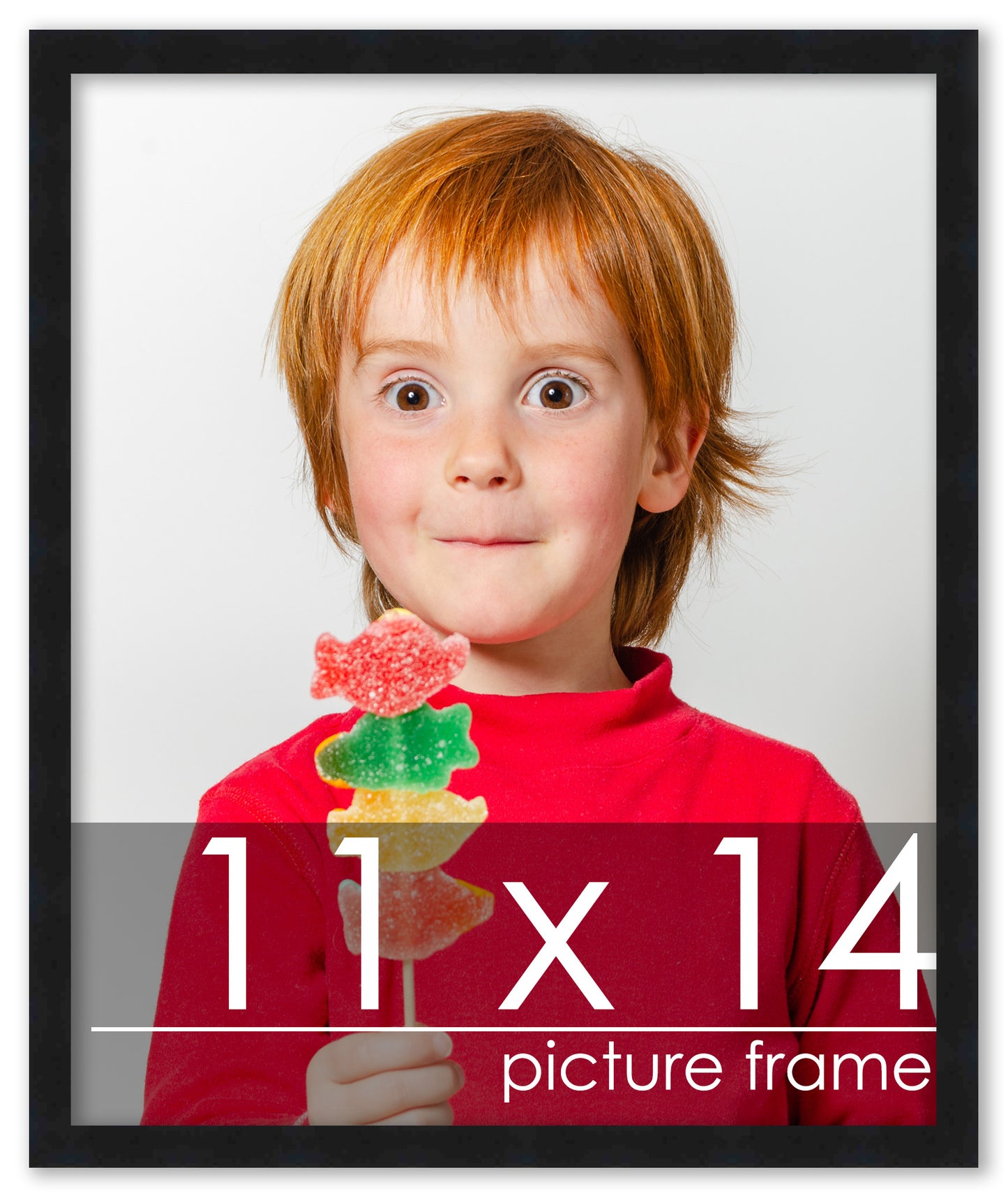 Contemporary Black Wood Picture Frame