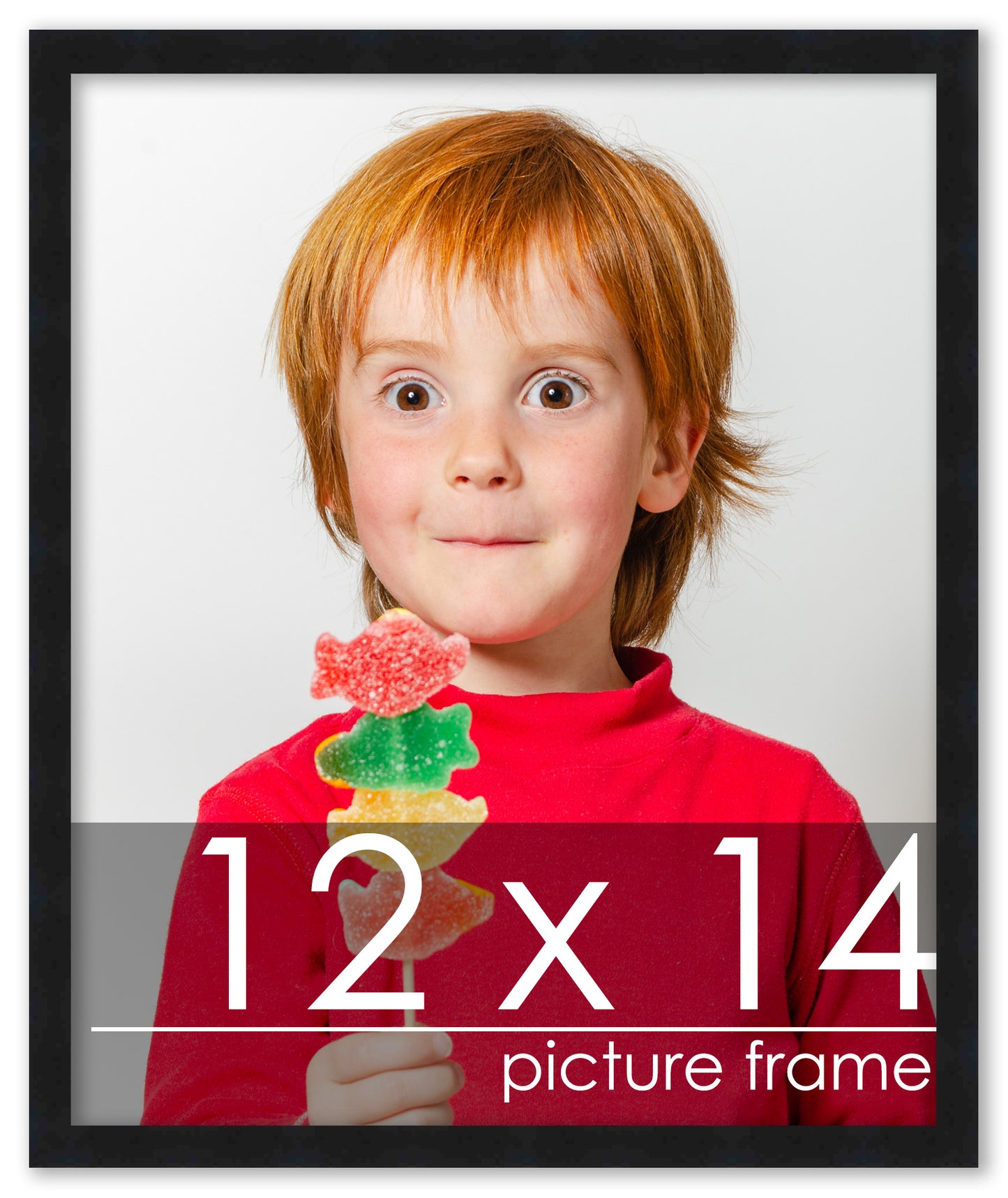 Contemporary Black Wood Picture Frame