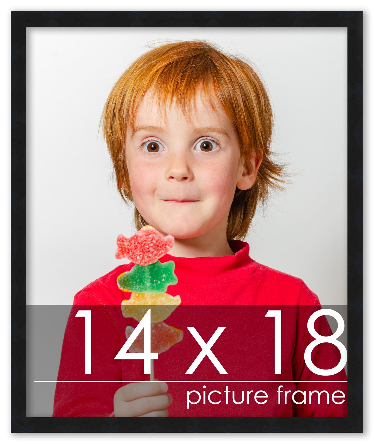 Contemporary Black Wood Picture Frame