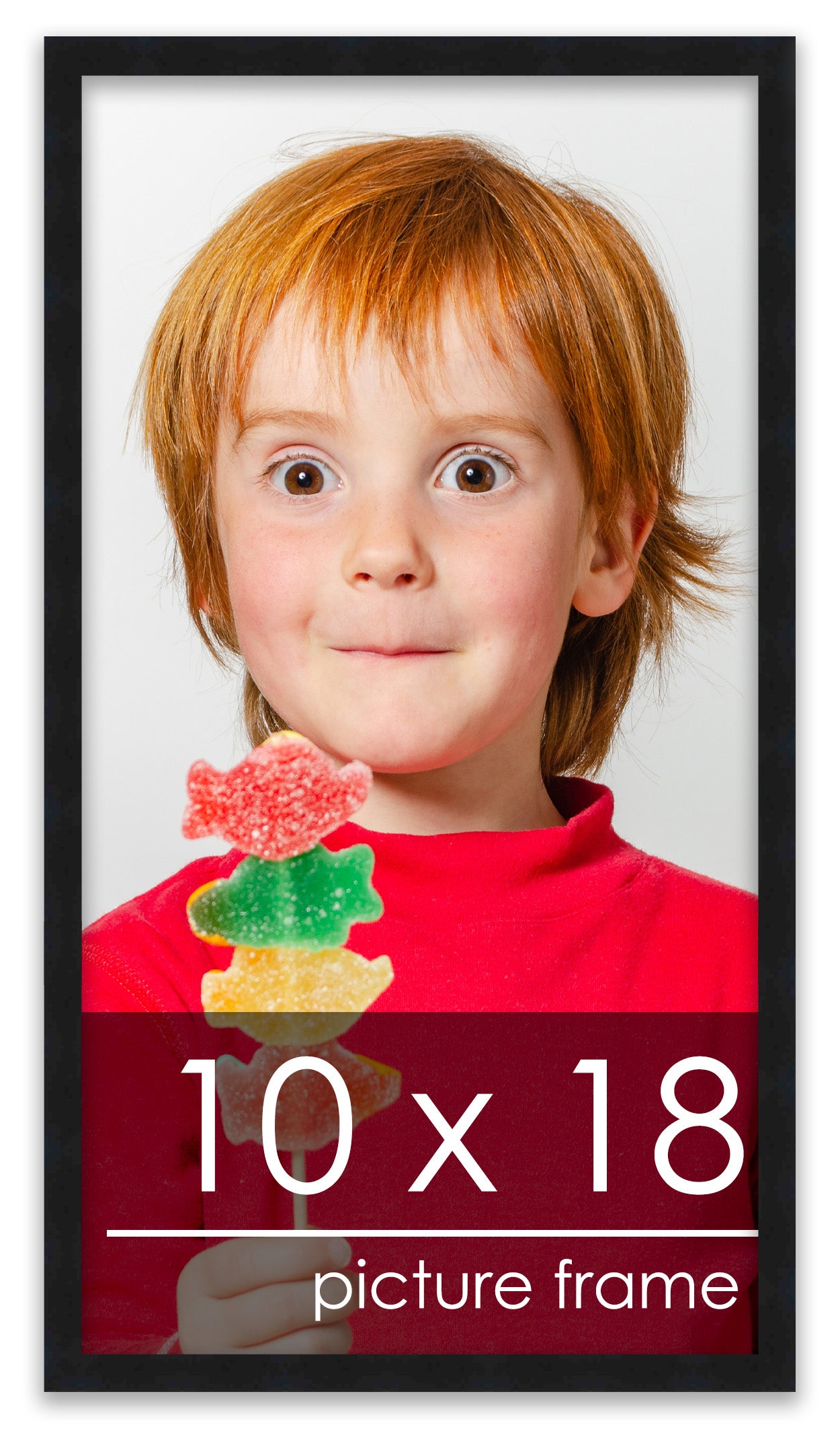 Contemporary Black Wood Picture Frame