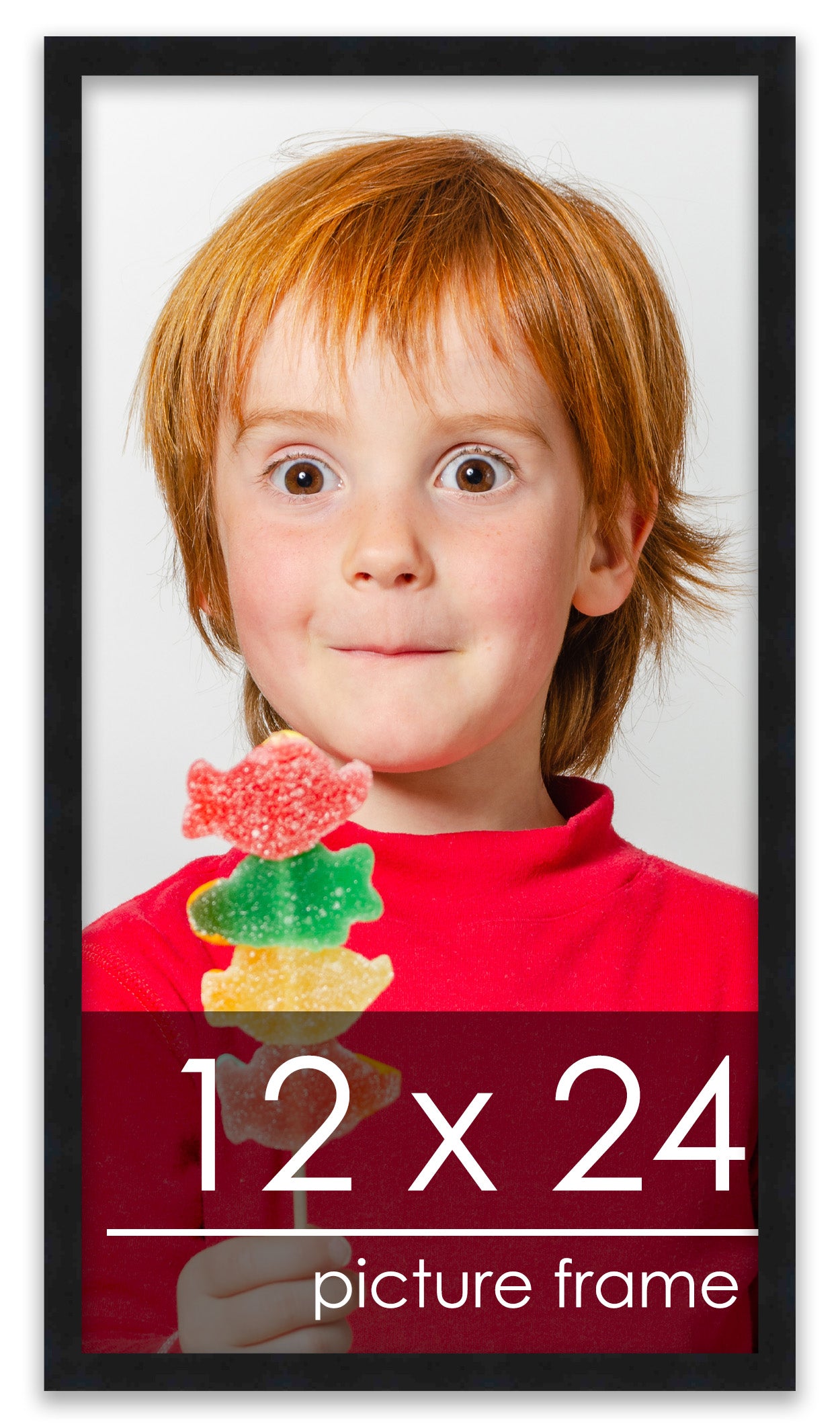 Contemporary Black Wood Picture Frame