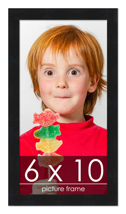 Contemporary Black Wood Picture Frame