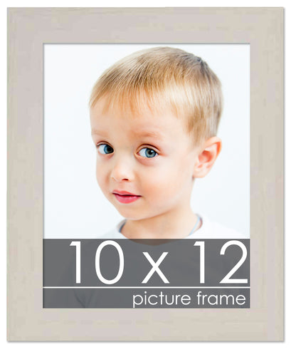 Traditional White Washed Wood Picture Frame