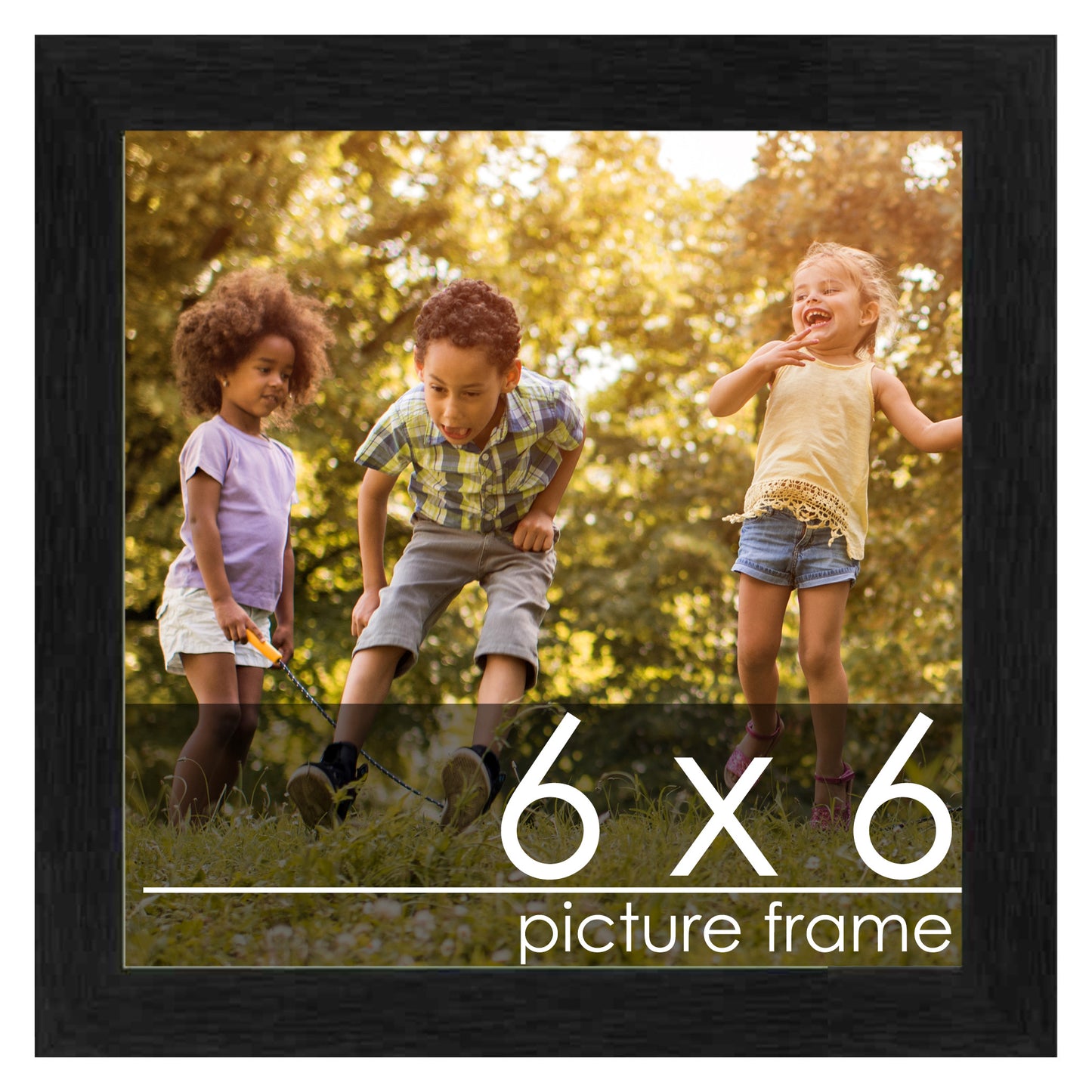 Traditional Black Wood Picture Frame