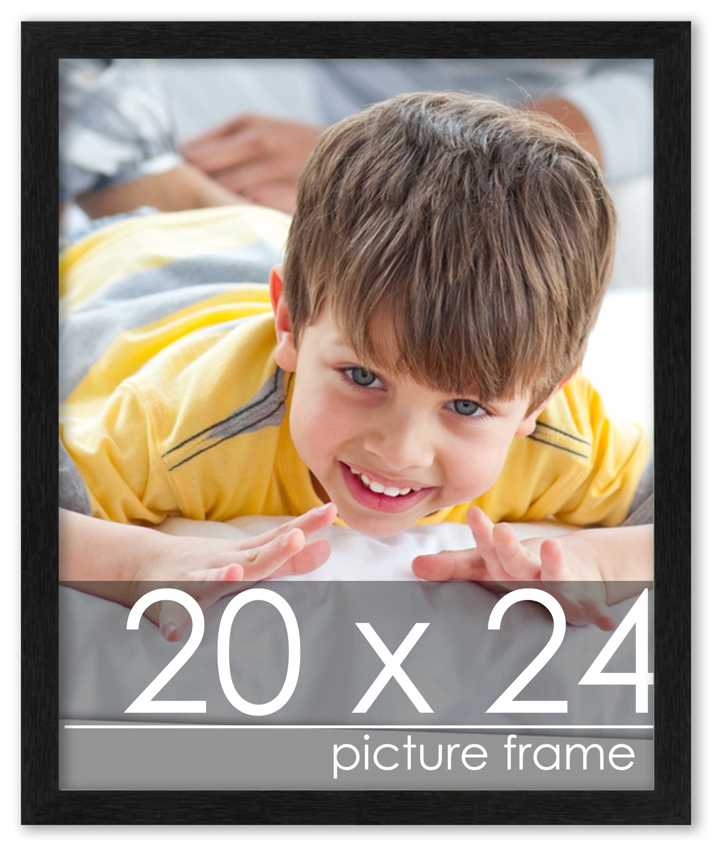 Traditional Black Wood Picture Frame