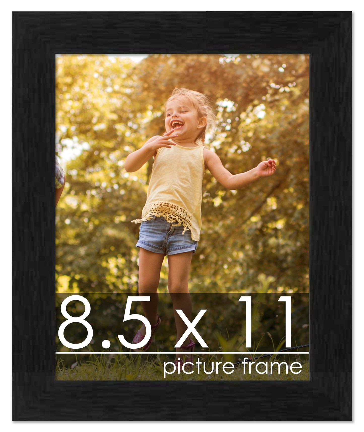 Traditional Black Wood Picture Frame