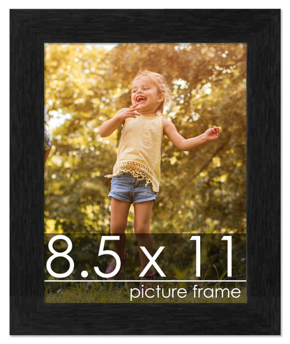 Traditional Black Wood Picture Frame