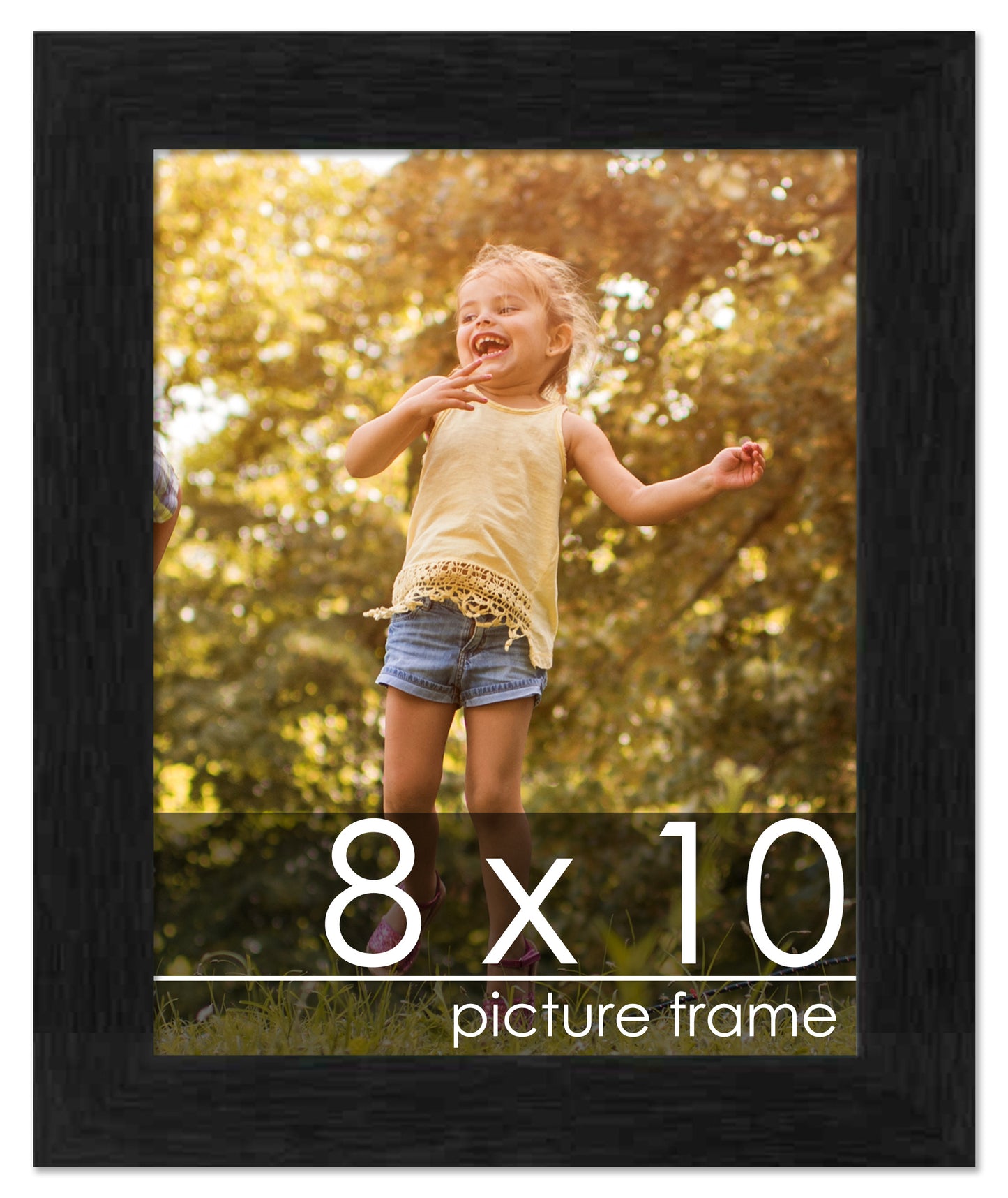 Traditional Black Wood Picture Frame
